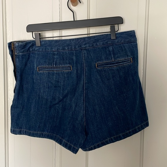 J. Crew Denim Skort in rinse wash - Picture 2 of 8